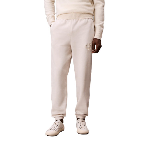Calvin Klein Ανδρικό παντελόνι Fleece Monogram Logo Patch Joggers